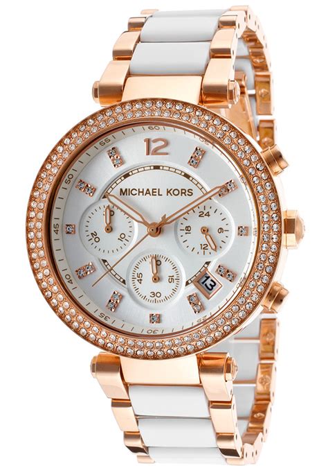 michael kors 2 tone parker watch|michael kors women's parker watch.